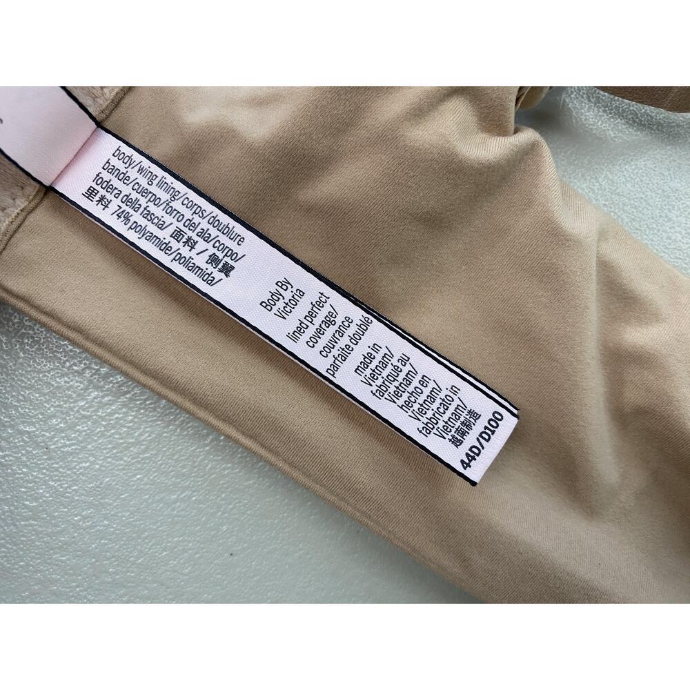 Victorias Secret Bra 44D Beige Lined Perfect Coverage TShirt Bra Multi Way Strap - Picture 8 of 11